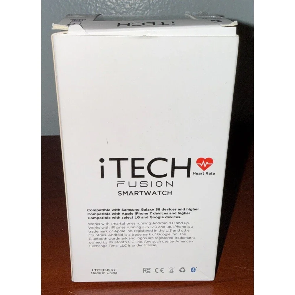iTech Fusion Smart Watch - Navy/Turquoise/Black - Android & iOS Compatible NWT